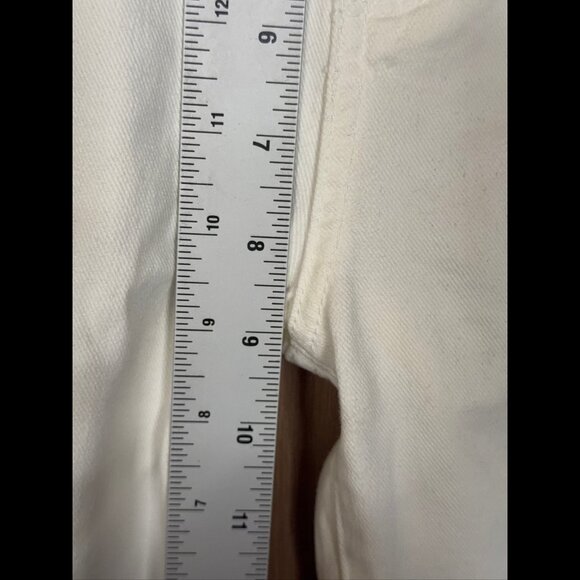 New Paige Jeans 32 Womens White Skyline Skinny Optic Mid Rise Stretch - Picture 4 of 10